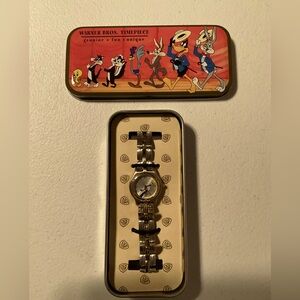 Warner Bros. Brand New Vintage Tweety And Sylvester Bracelet Watch
